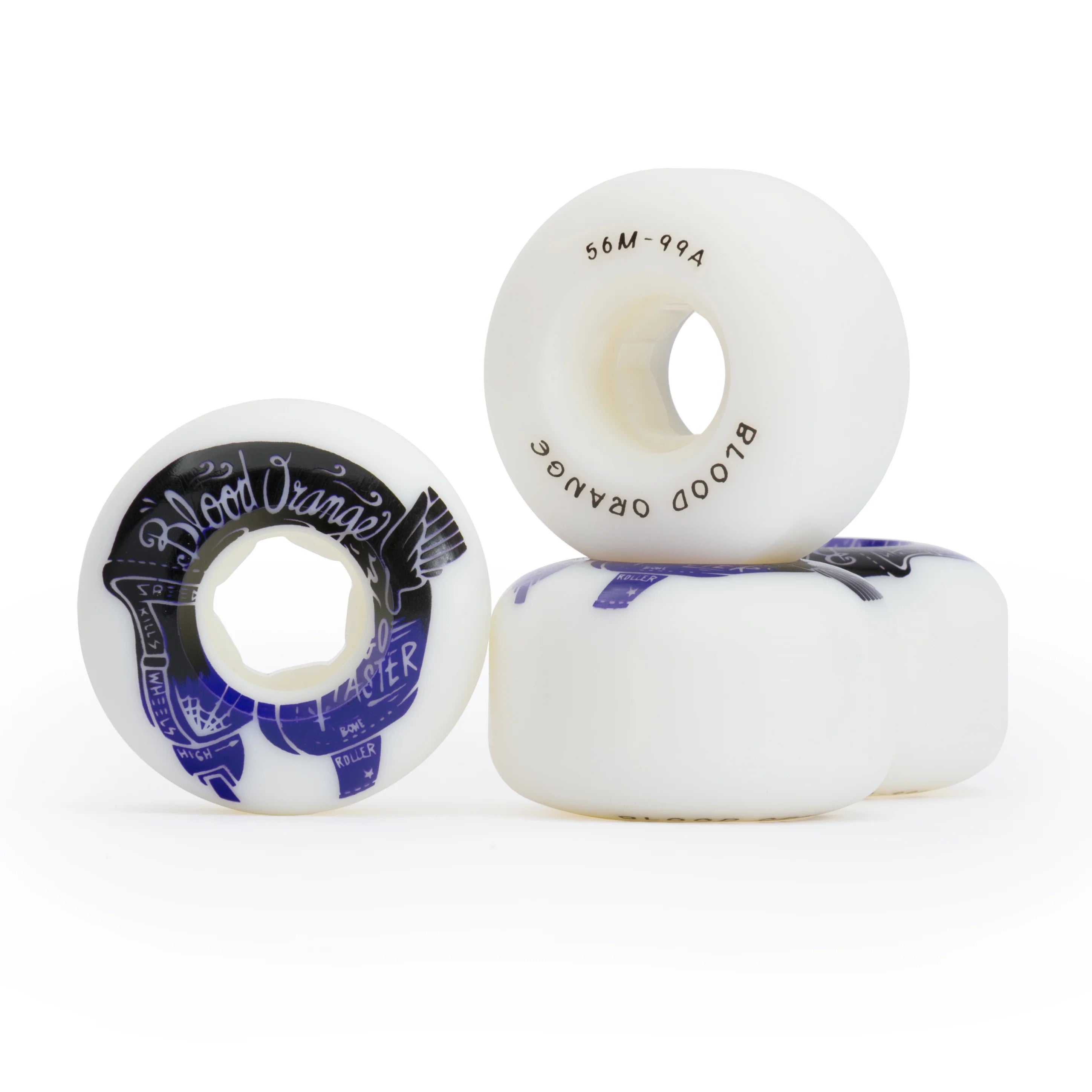 BLOOD ORANGE Street Rounded Skateboard Wheels 99A 56mm