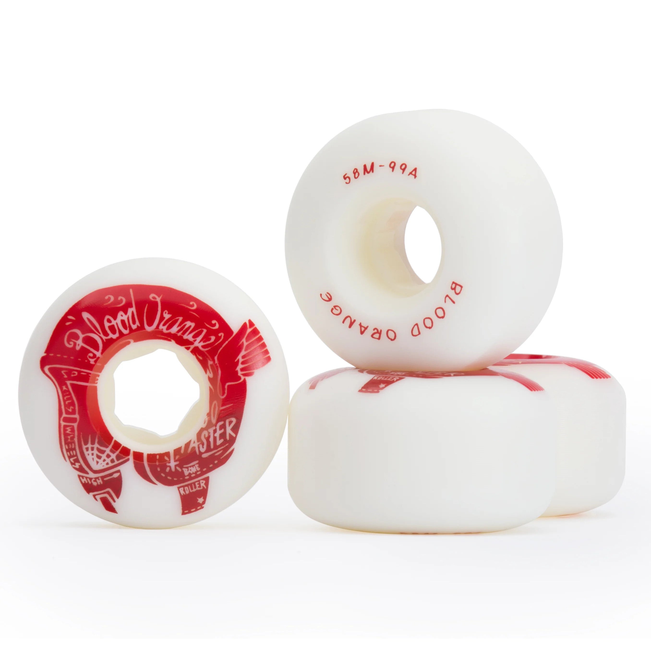 BLOOD ORANGE Street Rounded Skateboard Wheels 99A 58mm