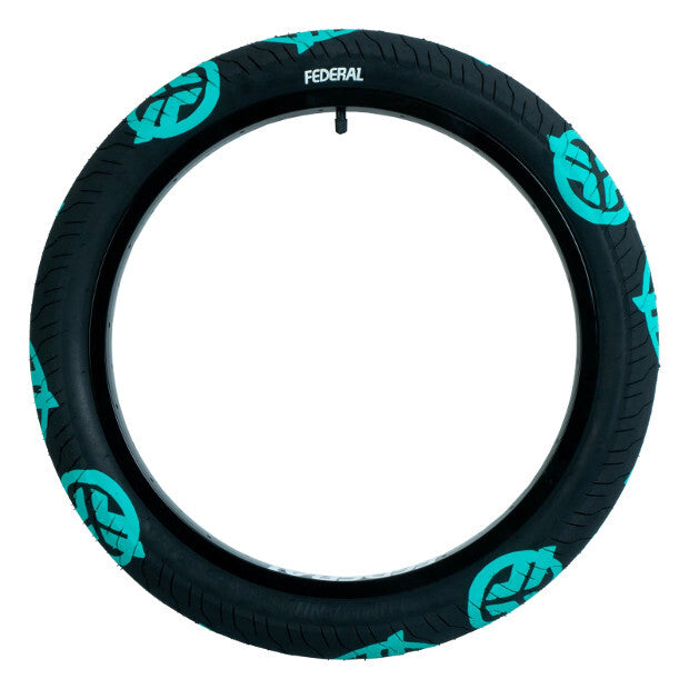 FEDERAL BMX Command LP 20" Tire (Black/Teal Logo) 2.4"