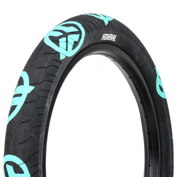 FEDERAL BMX Command LP 20" Tire (Black/Teal Logo) 2.4"
