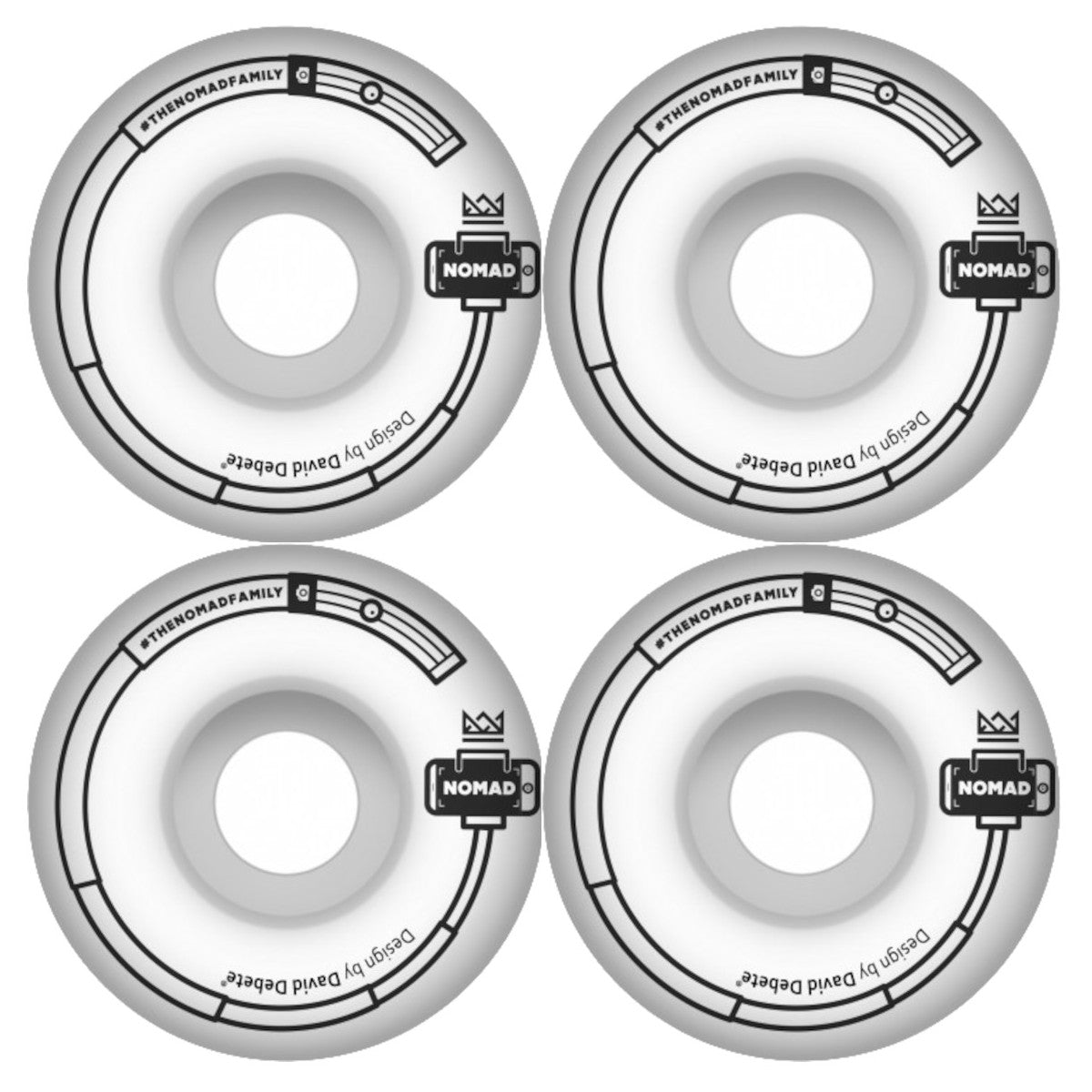 NOMAD Selfie Stick Skateboard Wheels 83B 52mm