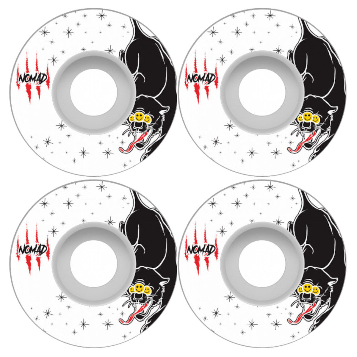 NOMAD Yin Yan Panther Skateboard Wheels 83B 52mm