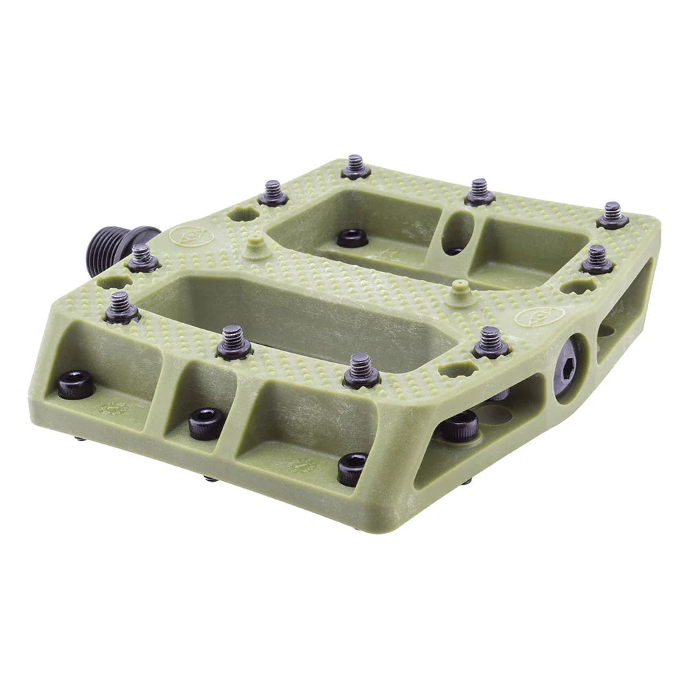 ALIENATION BMX Foot Fetish Pedals (Army Green)