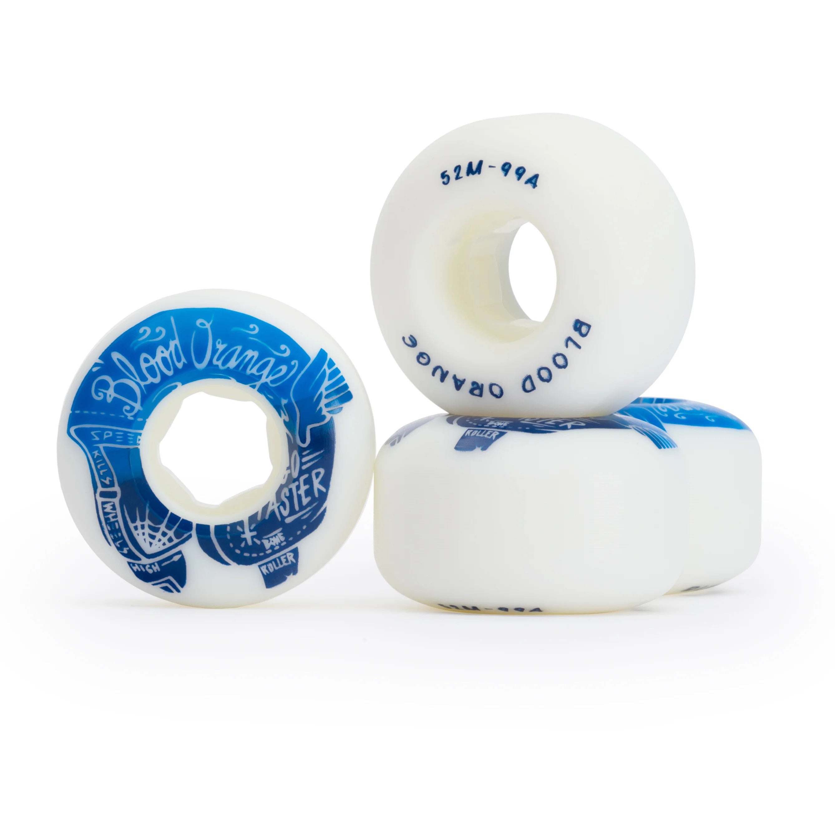 BLOOD ORANGE Street Rounded Skateboard Wheels 99A 52mm