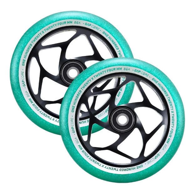 BLUNT Gap Core Pro Scooter Wheels 120mm (Black/Jade)