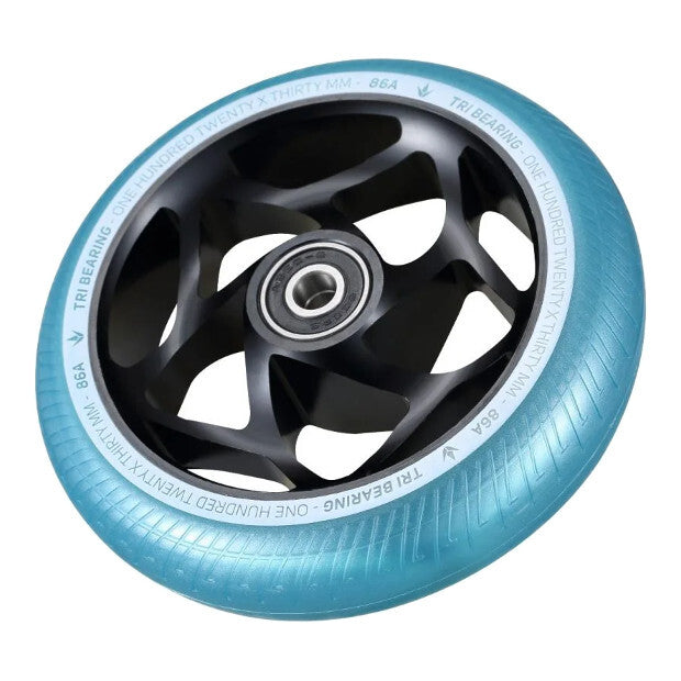 BLUNT Tri Bearing Pro Scooter Wheels 120mm (Black/Turquoise)