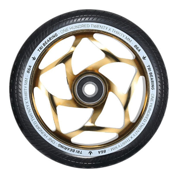 BLUNT Tri Bearing Pro Scooter Wheels 120mm (Gold/Black)