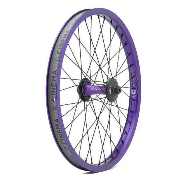 CINEMA BMX ZX 333 20" Front Wheel (Purple)