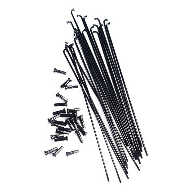 COLONY BMX Plain Gauge Spokes 20-pack (Black) 184mm