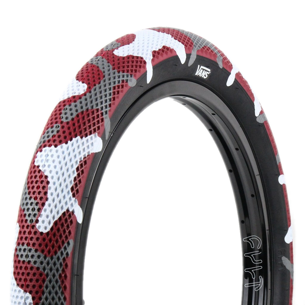 CULT x VANS BMX Waffle 20" Tire (Red Camo) - Tbilisi, ProScooter.Shop