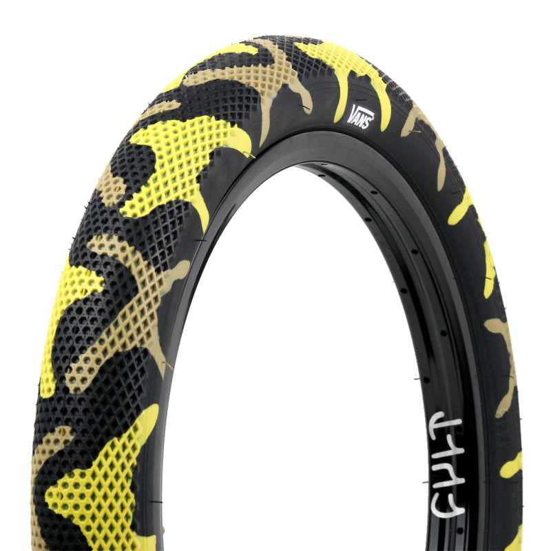 CULT x VANS BMX Waffle 20" Tire (Yellow Camo)