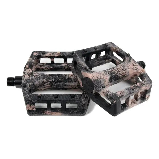 DEMOLITION BMX Trooper Pedals (Black/Brown)