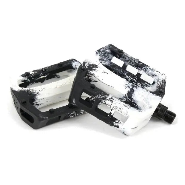 DEMOLITION BMX Trooper Pedals (Black/White)