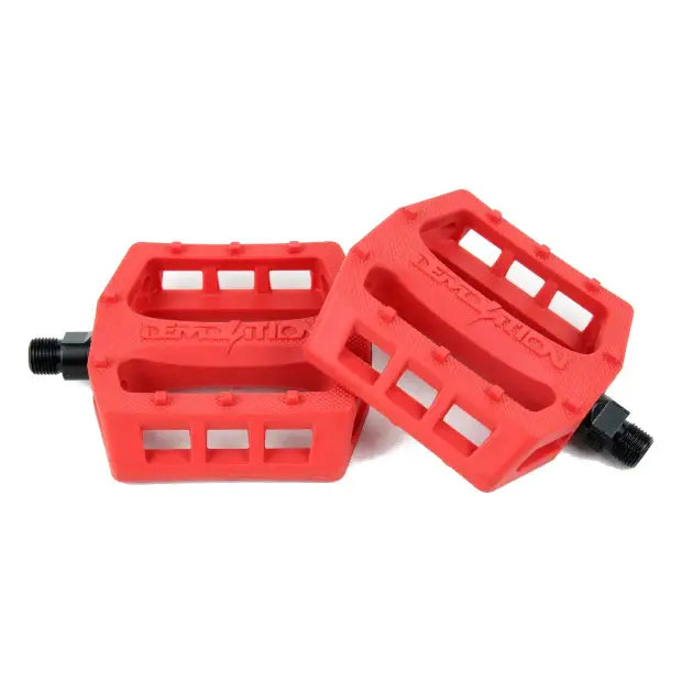DEMOLITION BMX Trooper Pedals (Red Hot Chili)