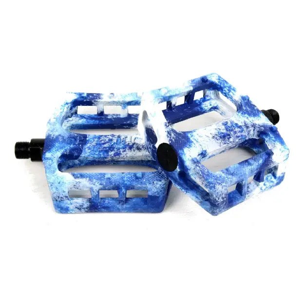 DEMOLITION BMX Trooper Pedals (White/Blue)