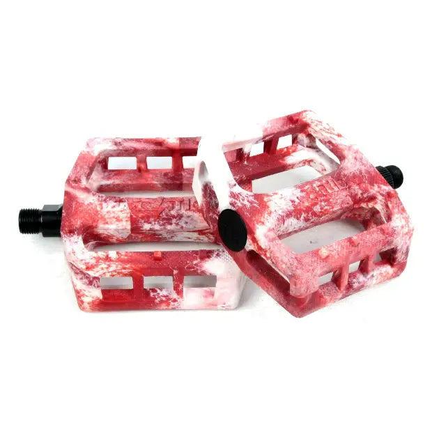 DEMOLITION BMX Trooper Pedals (White/Red)
