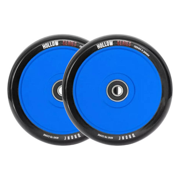 DRONE Hollow Series Pro Scooter Wheels 110mm (Blue)