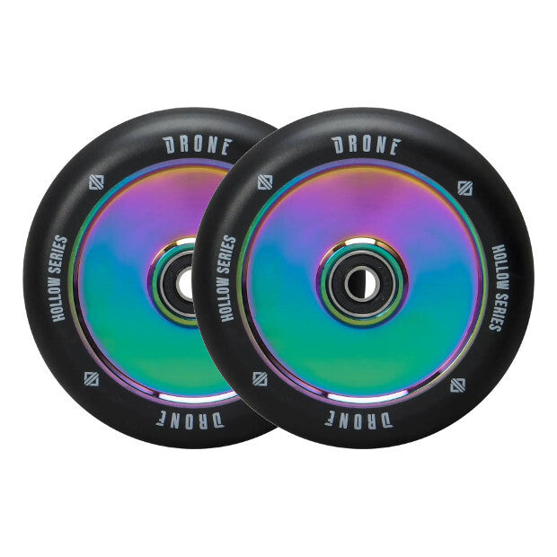 DRONE Hollow Series Pro Scooter Wheel 110mm (Neochrome/Black)