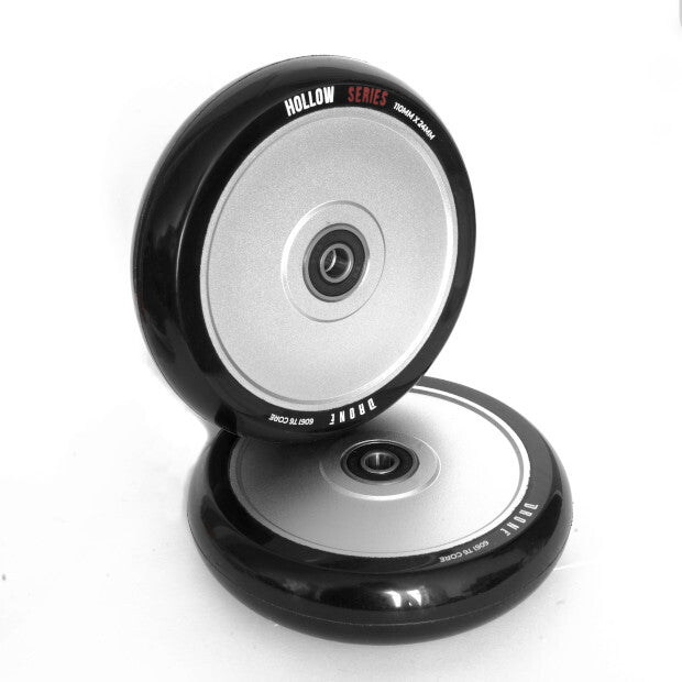 DRONE Hollow Series Pro Scooter Wheels 110mm (Silver)