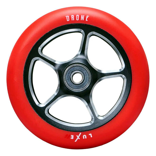 1x DRONE Luxe II Pro Scooter Wheel 110mm (Red)
