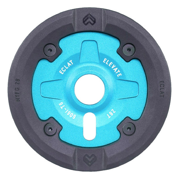 ECLAT BMX Elevate Guard Sprocket (Sandblast Cyan) 25T