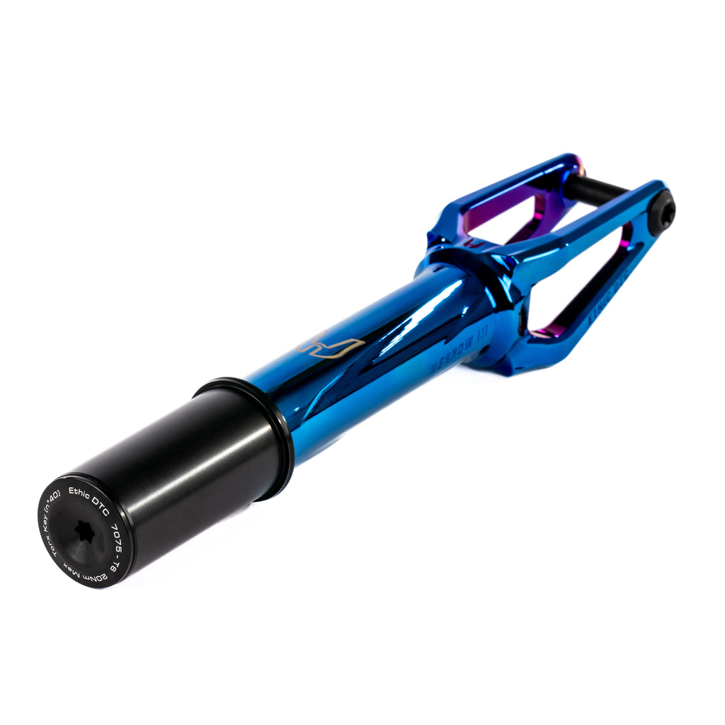 ETHIC DTC Merrow V3 HIC Pro Scooter Fork (Chrome Blue)