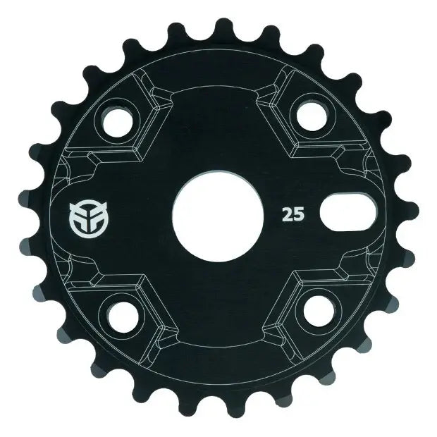 FEDERAL BMX-ის დარტყმითი დამცავი ბორბალი (შავი) 28T