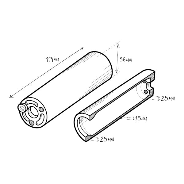 FLYBIKES BMX Acero ST Peg 4.5"