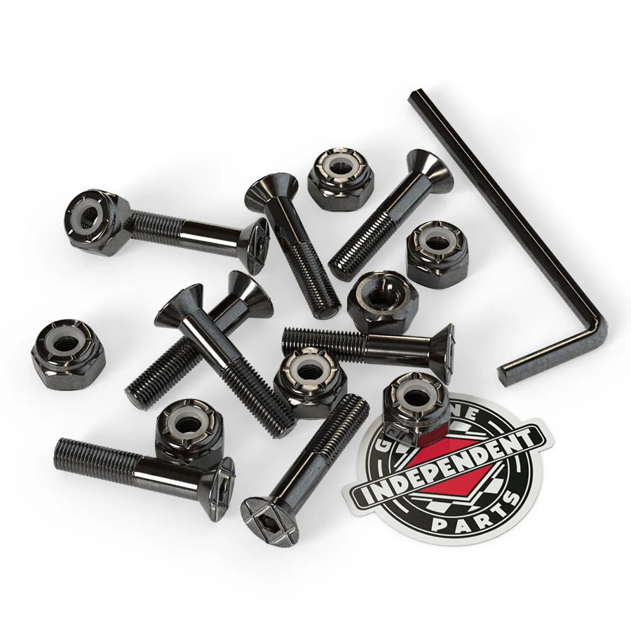 INDEPENDENT Allen Skateboard Bolts (Black)