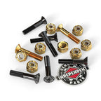 INDEPENDENT Phillips Skateboard Bolts (Black/Gold)