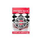 INDEPENDENT Phillips Skateboard Bolts (Black/Red)