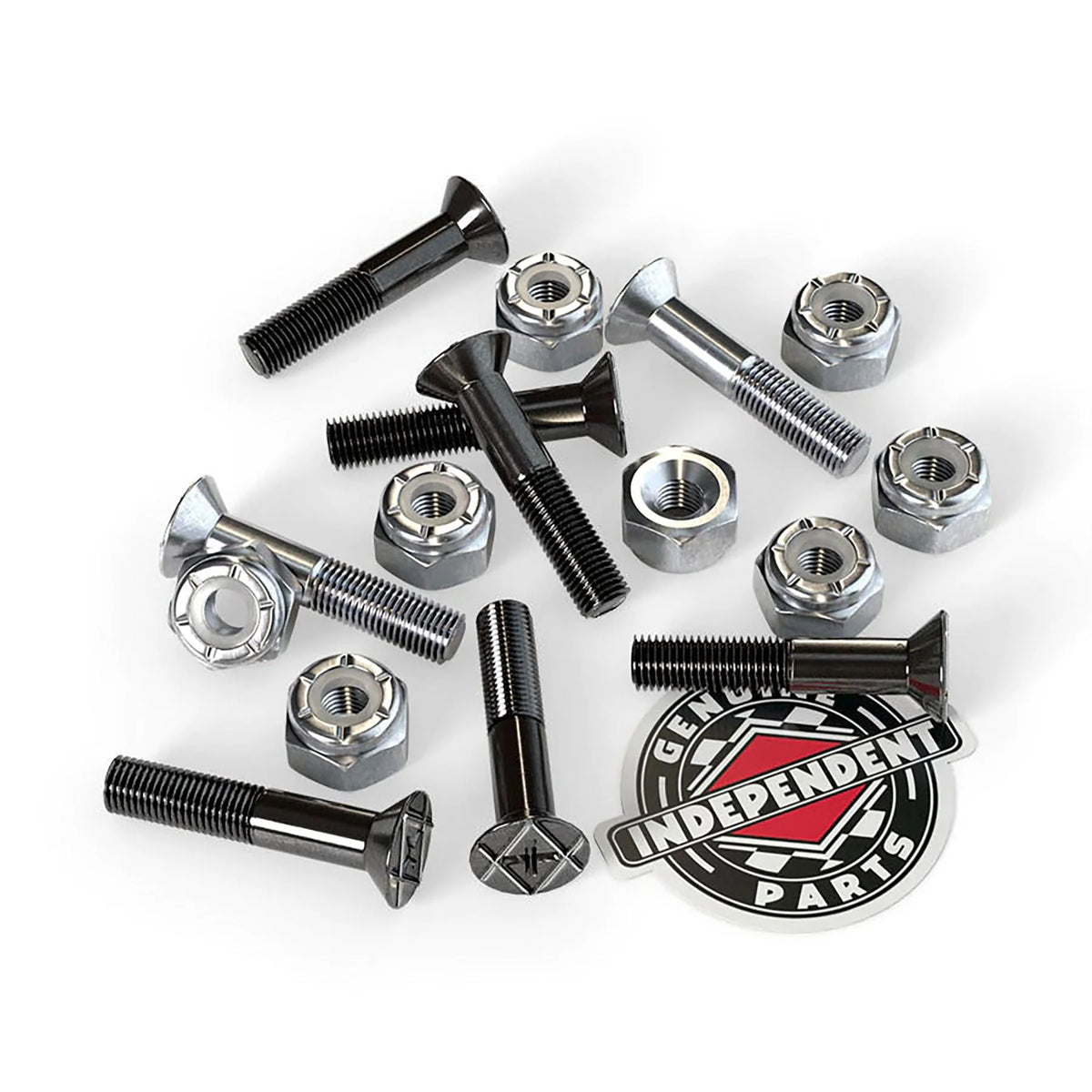 INDEPENDENT Phillips Skateboard Bolts (Black/Silver)