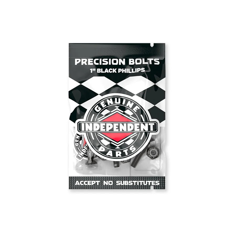 INDEPENDENT Phillips Skateboard Bolts (Black)