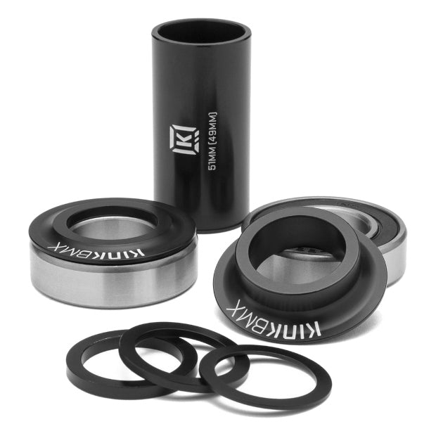 KINK BMX Mid Bottom Bracket (Black) 24mm