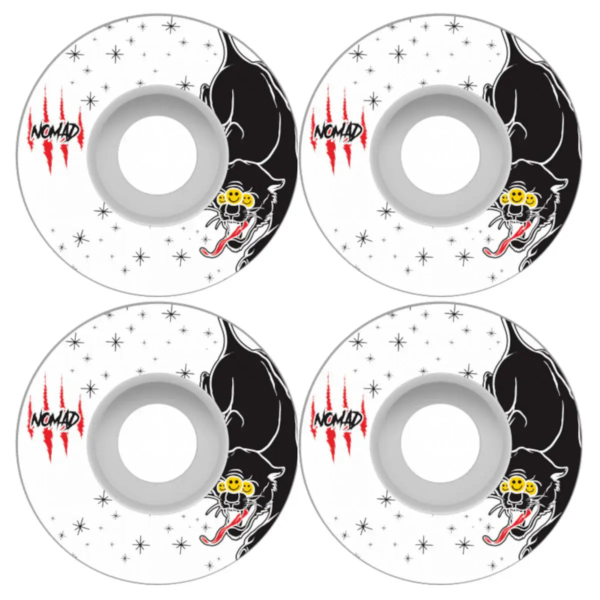 NOMAD Yin Yan Panther Skateboard Wheels 83B 52mm - Tbilisi, ProScooter.Shop