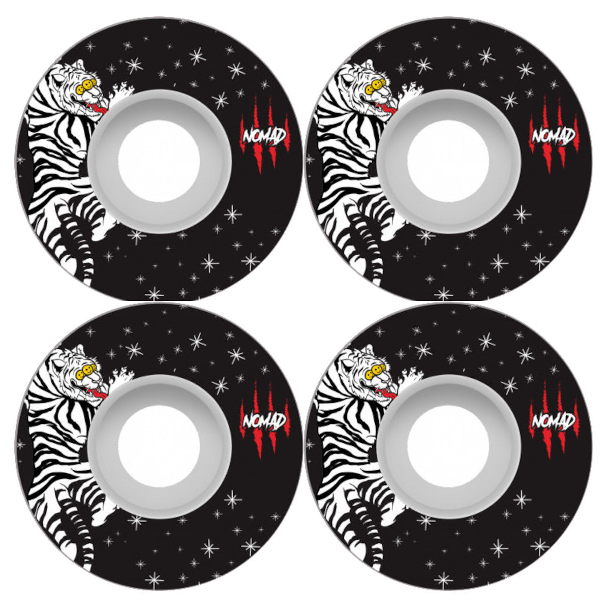 NOMAD Yin Yan Tiger Skateboard Wheels 83B 52mm