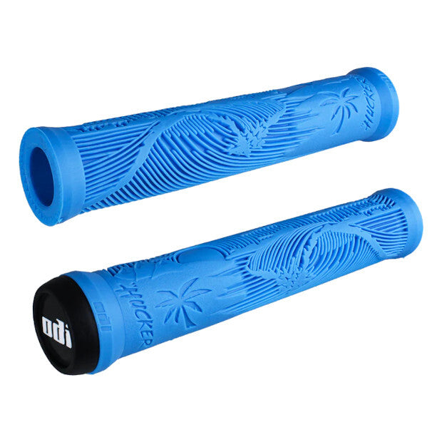 ODI Hucker Flangless Signature BMX Grips (Light Blue)