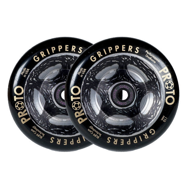 PROTO Catalyst Full Core Grippers Pro Scooter Wheels (Black on Raw)