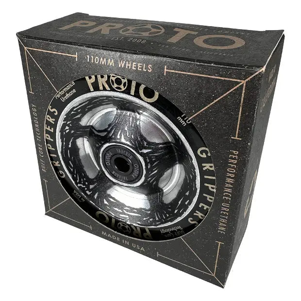 PROTO Catalyst Full Core Grippers Pro Scooter Wheels (Black on Raw)