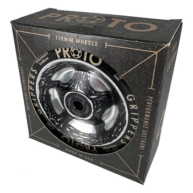 PROTO Catalyst Full Core Grippers Pro Scooter Wheels (Black on Raw)