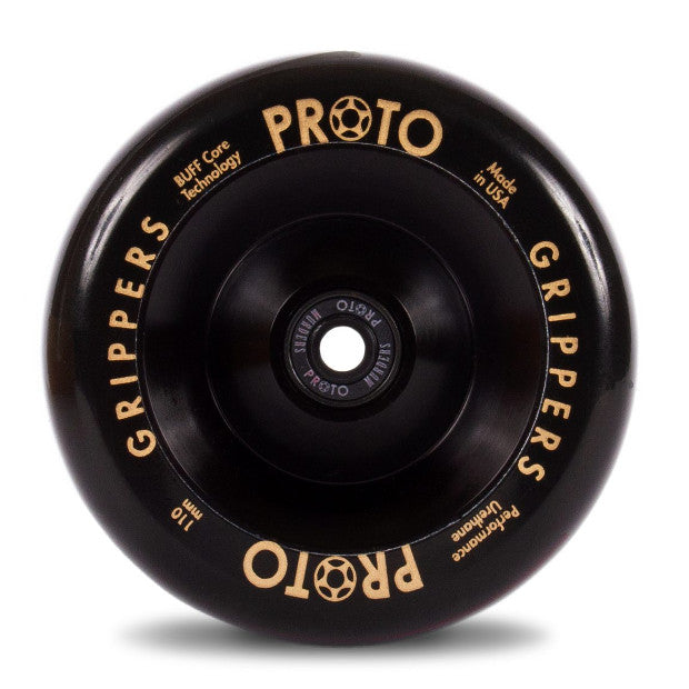 PROTO Classic Full Core Grippers Pro Scooter Wheels (Black on Black)