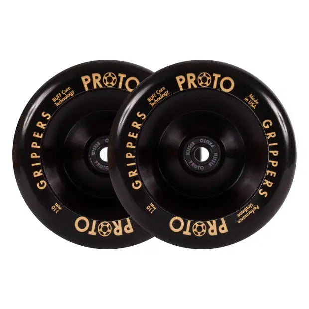 PROTO Classic Full Core Grippers Pro Scooter Wheels (Black on Black)