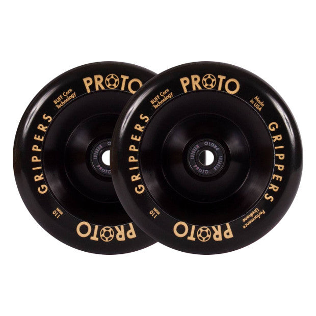 PROTO Classic Full Core Grippers Pro Scooter Wheels (Black on Black)