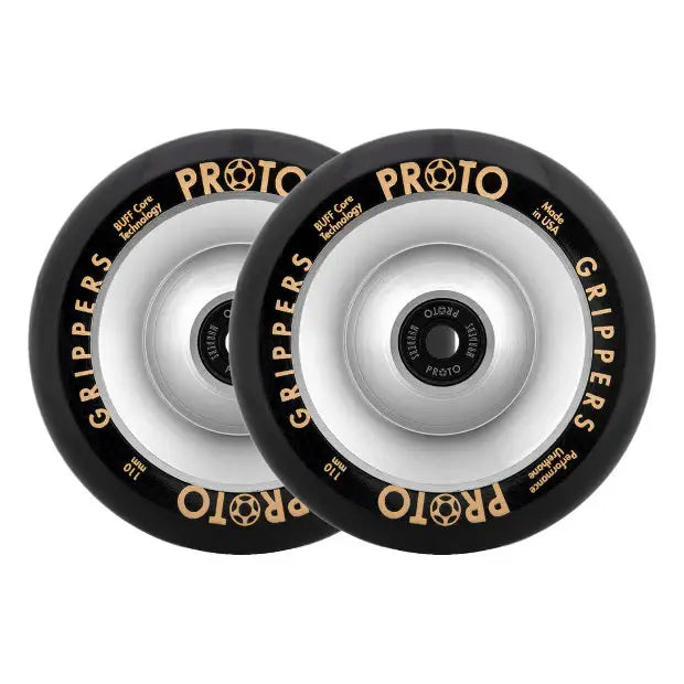 PROTO Classic Full Core Grippers Pro Scooter Wheels (Black on Raw)