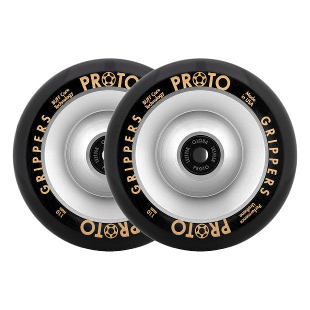 PROTO Classic Full Core Grippers Pro Scooter Wheels (Black on Raw)