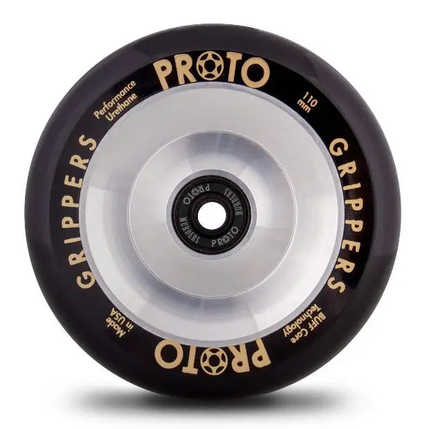 PROTO Classic Full Core Grippers Pro Scooter Wheels (Black on Raw)