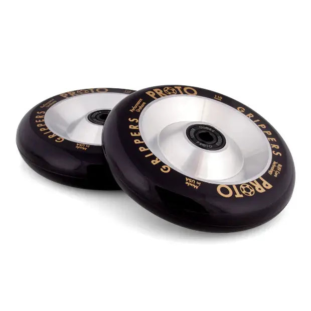 PROTO Classic Full Core Grippers Pro Scooter Wheels (Black on Raw)