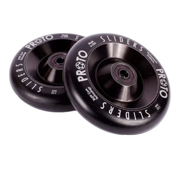 PROTO Classic Full Core Sliders Pro Scooter Wheels (Black on Black)