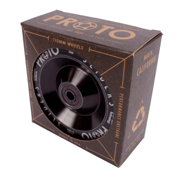 PROTO Classic Full Core Sliders Pro Scooter Wheels (Black on Black)