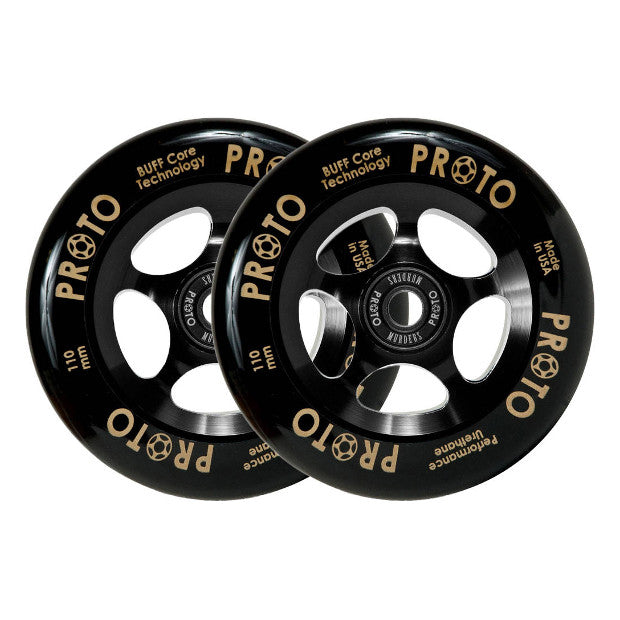PROTO Classic Grippers Pro Scooter Wheels (Black on Black)
